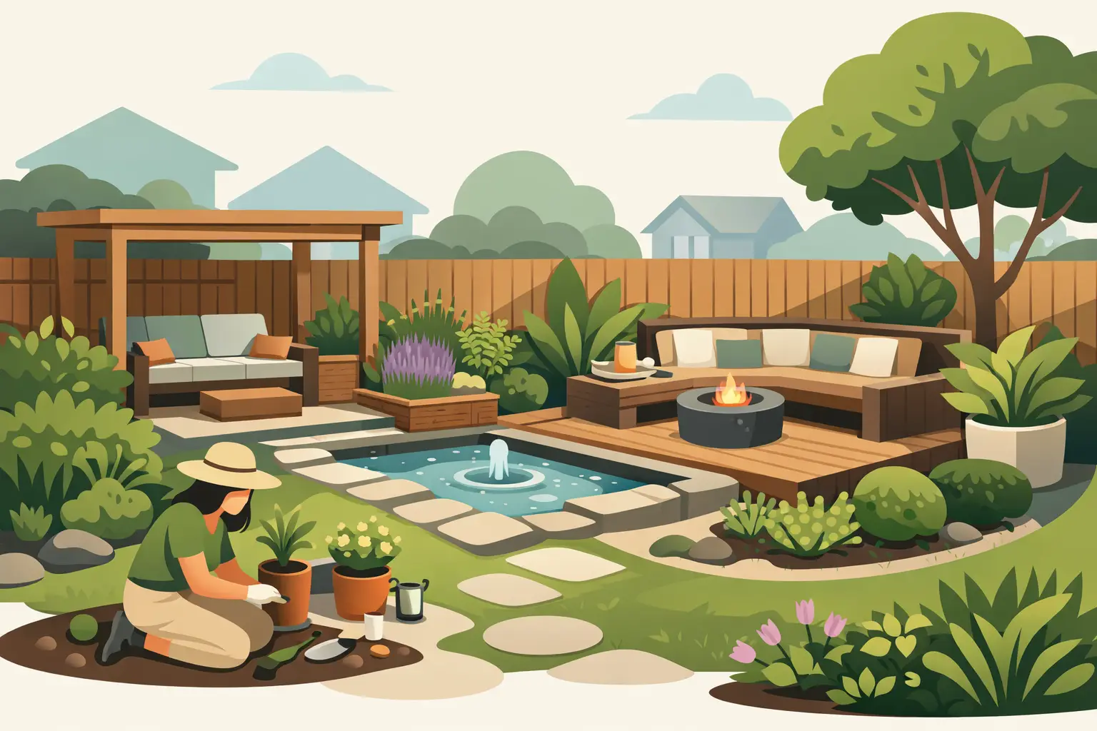 Custom Garden Design for Small Yards
