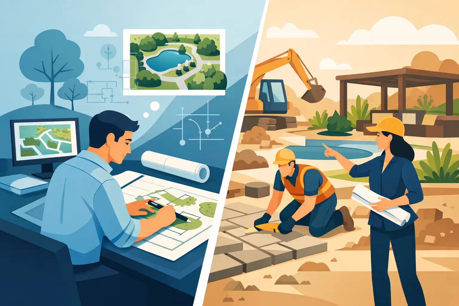 Landscape Architect vs Design Build