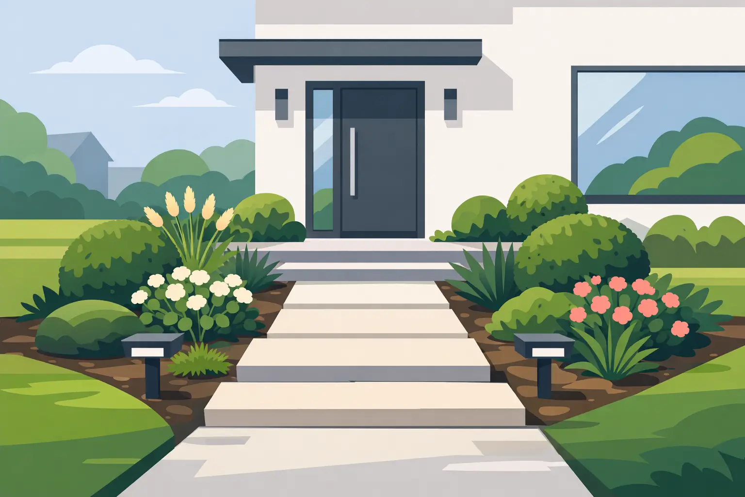 How to Create a Front Entrance Landscape