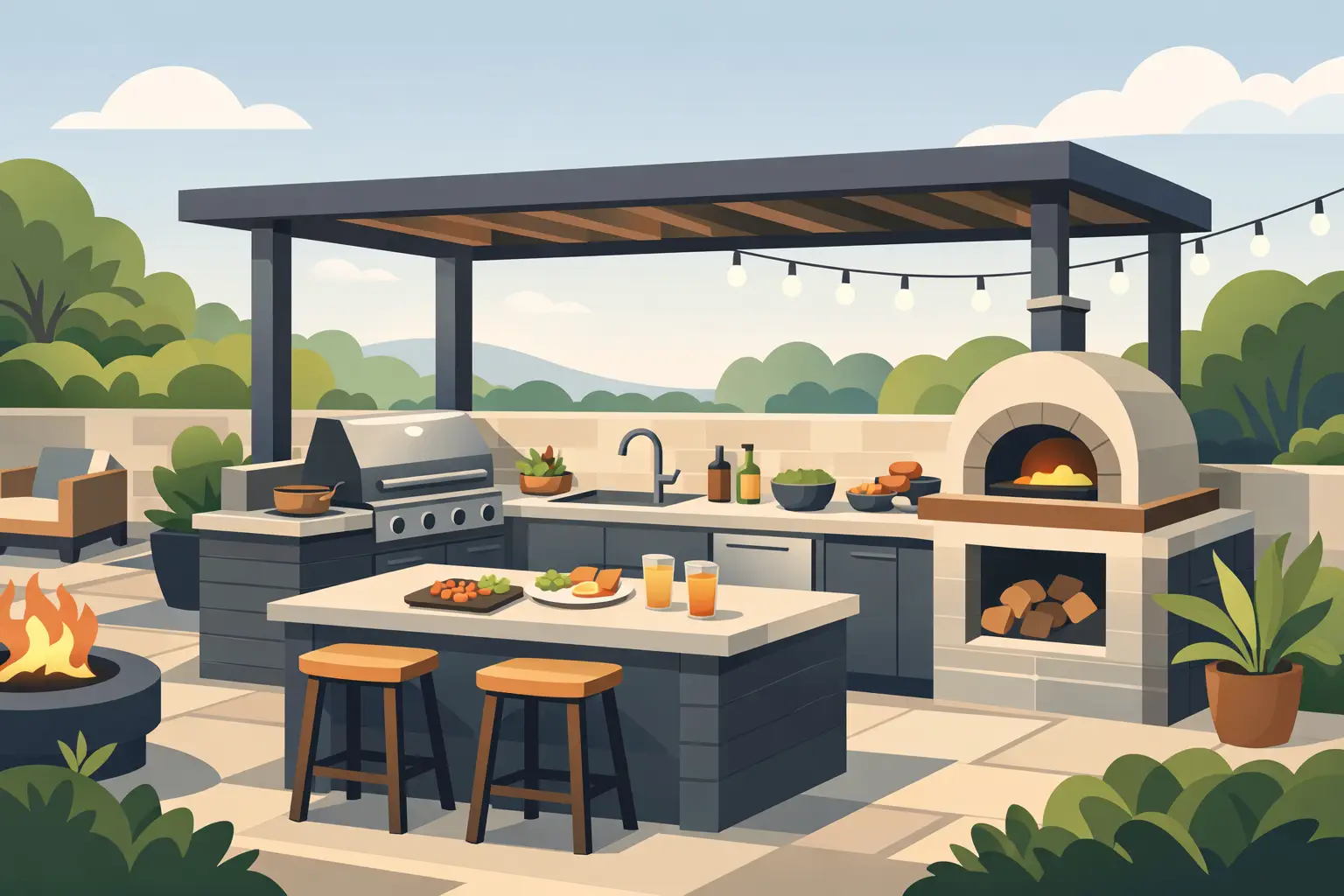 How to Design an Outdoor Kitchen Right