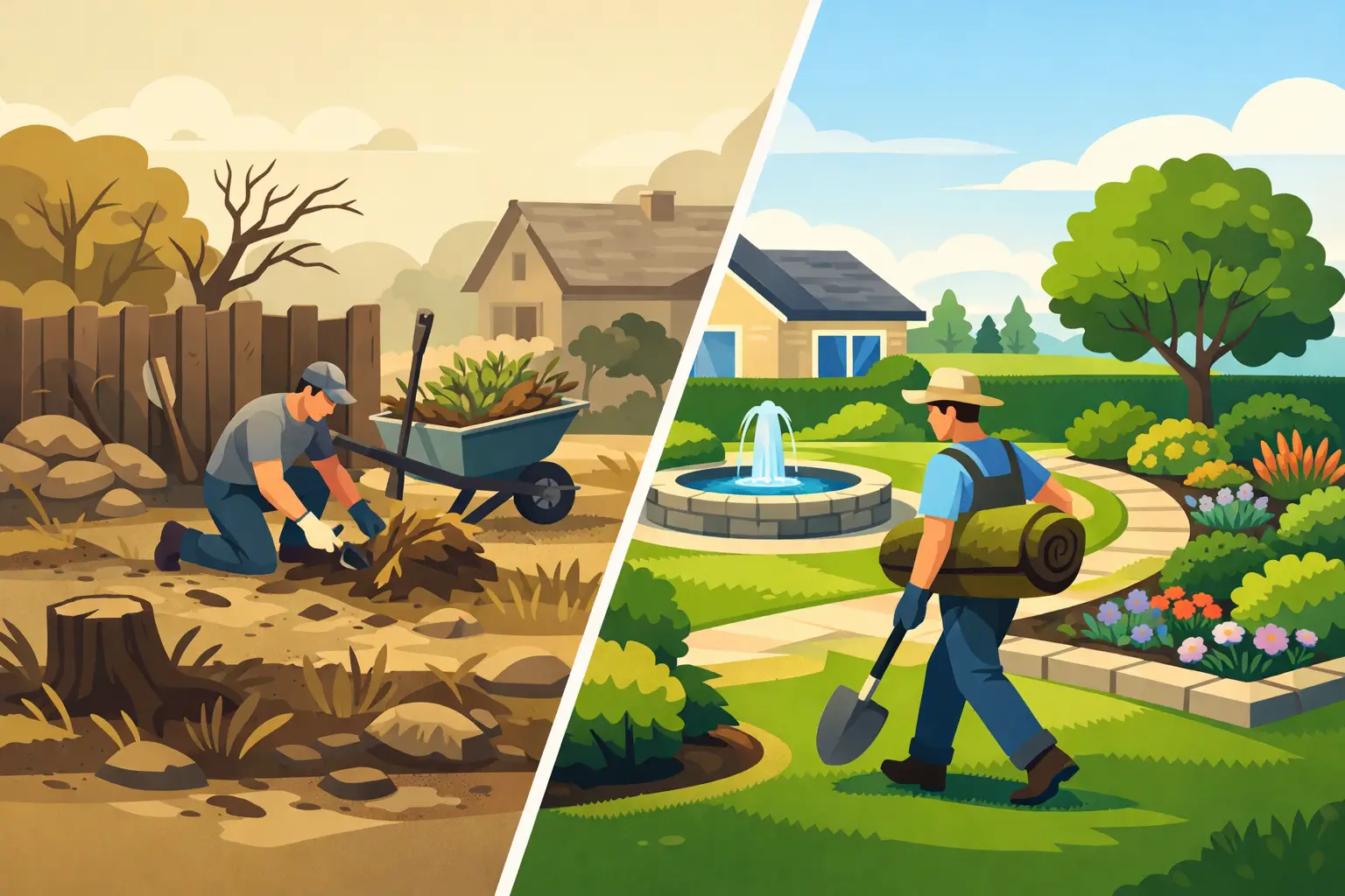 Landscape Renovation vs New Installation
