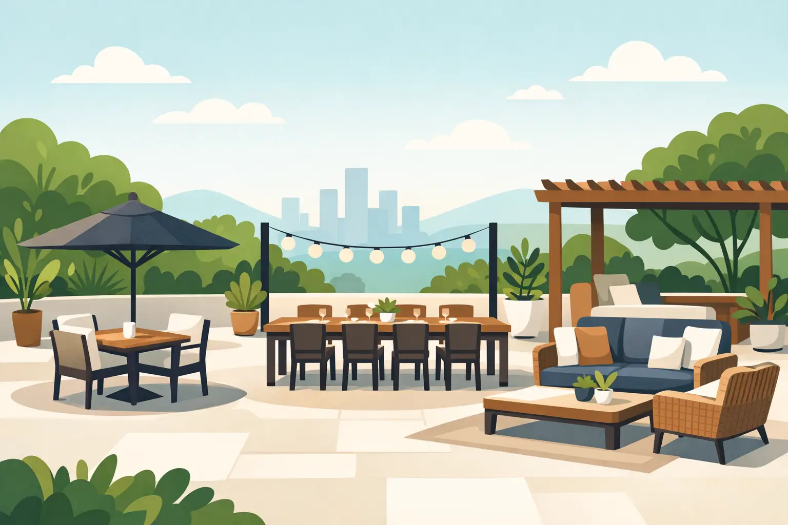 Outdoor Dining Area Layout That Works