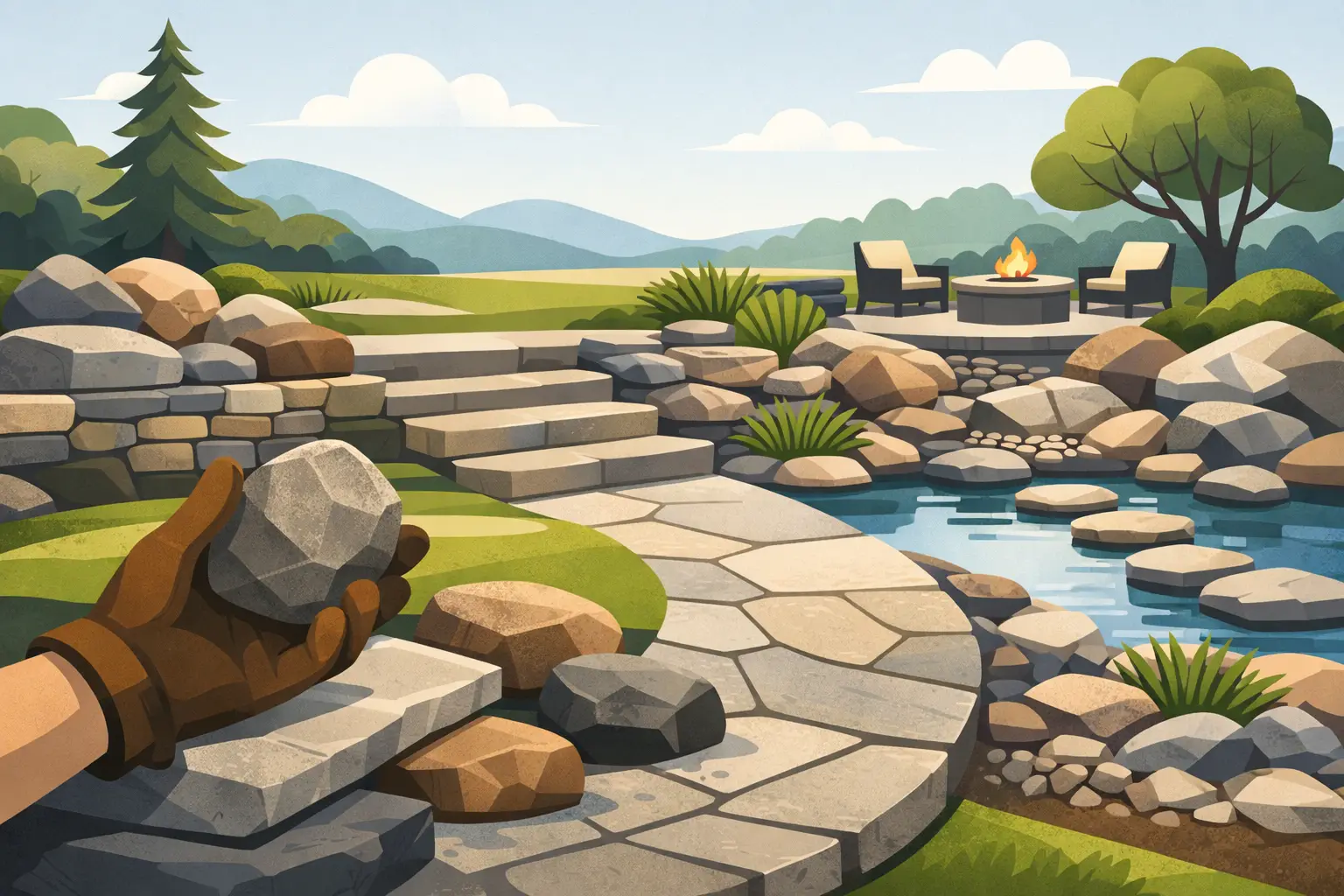 How to Choose Landscape Stonework That Lasts