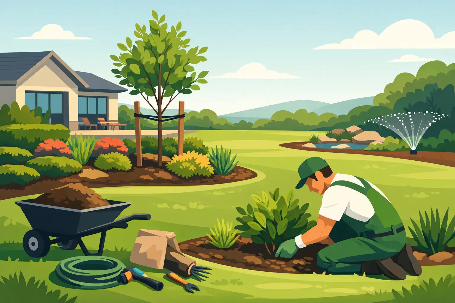Landscape Maintenance After New Installation