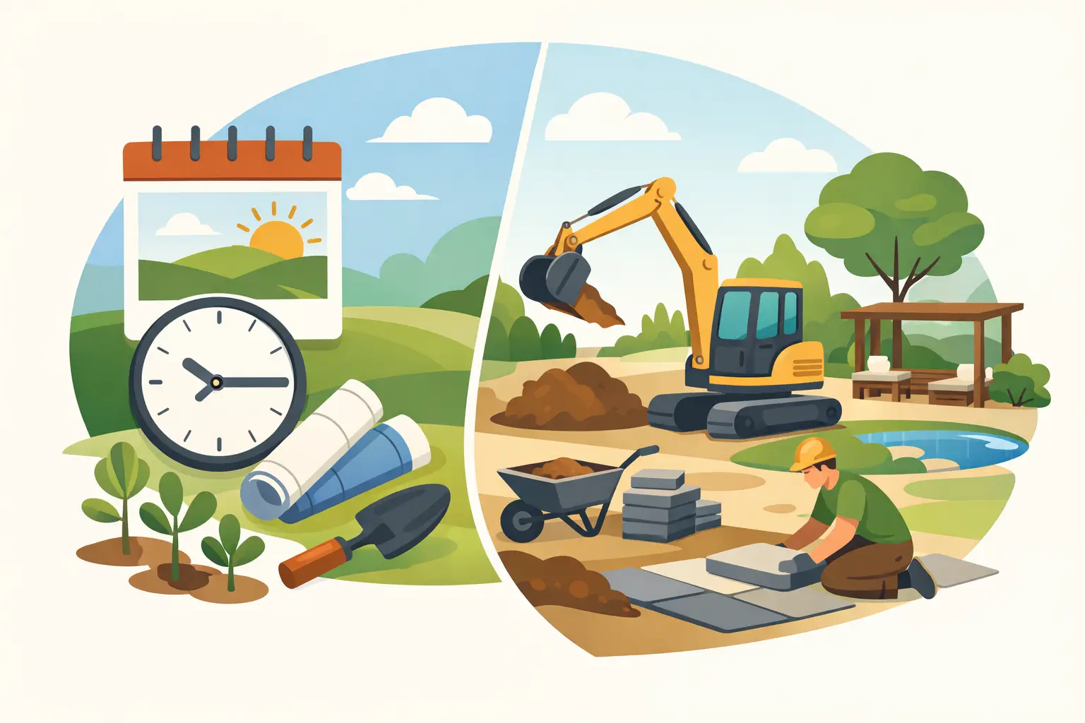 When Should Landscape Construction Begin?