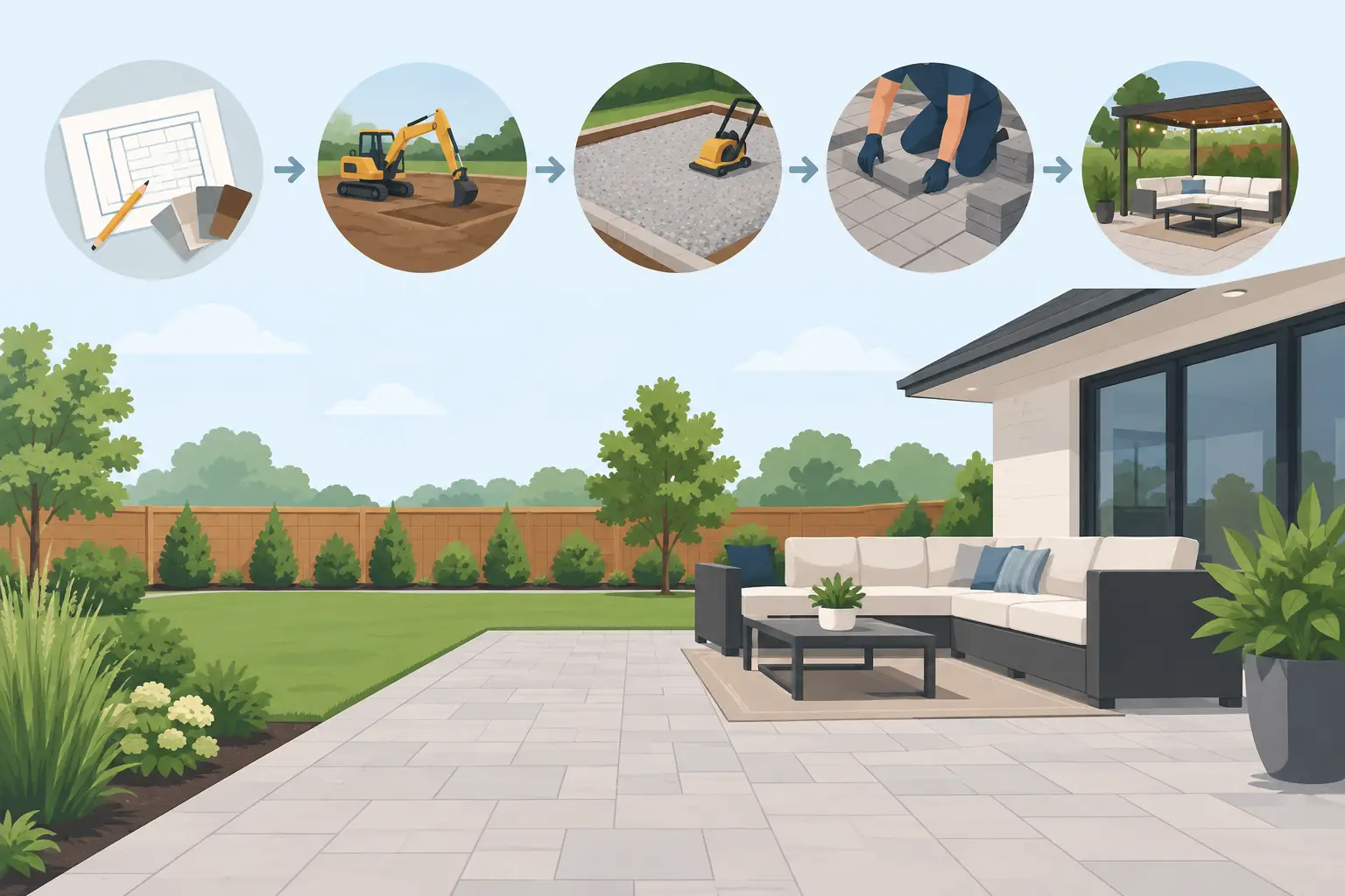Your Patio Installation Timeline, Step by Step